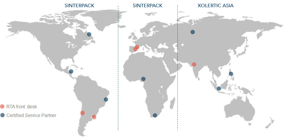 Mapa servicios sinterpack